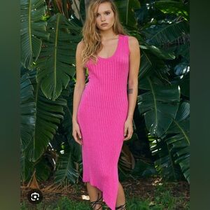 JS71 Portofino Pink Midi Dress